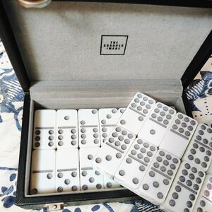 Sharper Image White and Black Domino Set
